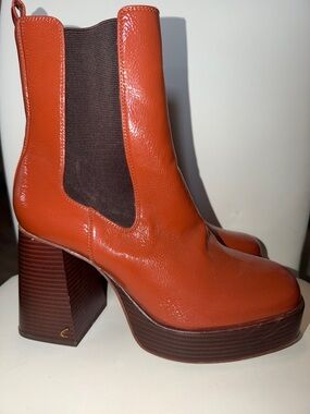 Circus NY by SAM Edelman Women's Stace Chelsea Boot size 10M Burnt Toffee